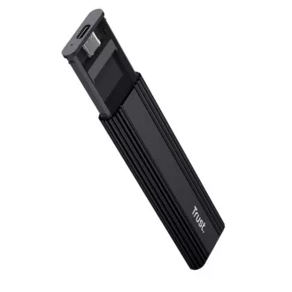 TRUST Externes Gehäuse für M.2 SSD, USB-C 3.2 Gen2, M.2 2280, schwarz TRUST Externes Gehäuse für M.2 SSD, USB-C 3.2 Gen2, M.2 2280, schwarz
