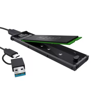 TRUST Externes Gehäuse für M.2 SSD, USB-C 3.2 Gen2, M.2 2280, schwarz TRUST Externes Gehäuse für M.2 SSD, USB-C 3.2 Gen2, M.2 2280, schwarz