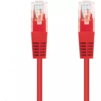 C-TECH Patchkabel Cat5e, UTP, rot, 0, 25m