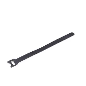 C-Tech CABLEXPERT Klettbänder, 210mm, schwarz, 100 Stück pro Packung