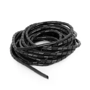 C-Tech CABLEXPERT Kabelspirale, 12mm, 10 m, schwarz