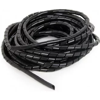 C-Tech CABLEXPERT Kabelspirale, 12mm, 10 m, schwarz