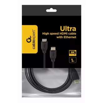GEMBIRD CABLEXPERT HDMI 2.1, 8K, M/M, 1m, schwarz GEMBIRD CABLEXPERT HDMI 2.1, 8K, M/M, 1m, schwarz