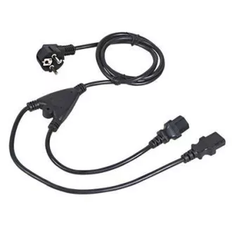 C-TECH 220/230V Netzkabel, 1, 8m, Y-Abzweig, VDE