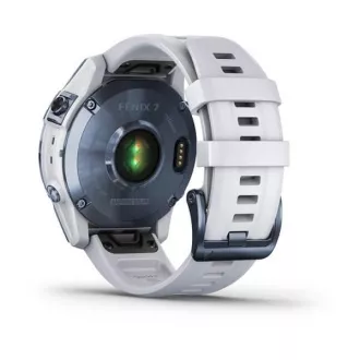 Garmin fenix 7 Sapphire Solar, Titan Blau/ Weiß Silikonband, EU Garmin fenix 7 Sapphire Solar, Titan Blau/ Weiß Silikonband, EU