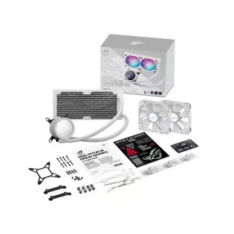 ASUS CPU-Wasserkühler AIO ROG RYUO III 240 ARGB WHITE, 2x120mm, LGA1851, AM5