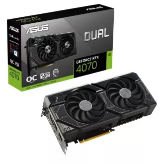 ASUS VGA NVIDIA GeForce RTX 4070 DUAL OC 12G, 12G GDDR6X, 3xDP, 1xHDMI