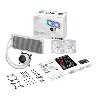 ASUS CPU-Wasserkühler AIO ROG STRIX LC III 240 ARGB WEISS, 2x120mm, LGA1851, AM5