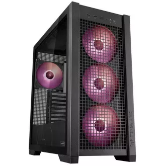 ASUS Gehäuse TUF GAMING CASE (GT302) TG, Mid Tower, 4x 140mm ARGB Lüfter, schwarz