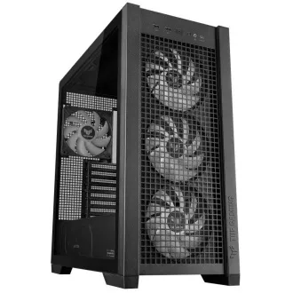 ASUS Gehäuse TUF GAMING CASE (GT302) TG, Mid Tower, 4x 140mm ARGB Lüfter, schwarz