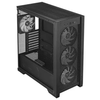 ASUS Gehäuse TUF GAMING CASE (GT302) TG, Mid Tower, 4x 140mm ARGB Lüfter, schwarz