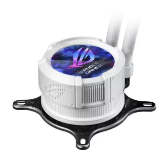 ASUS CPU-Wasserkühler AIO ROG STRIX LC III 360 ARGB LCD WHITE, 3x120mm, LCD Display, LGA1851, AM5, weiß