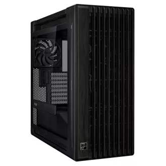 ASUS Gehäuse PROART PA602 WOOD TG PWM BLACK, Mid Tower, transparente Seitenwand, schwarz