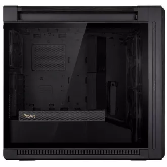 ASUS Gehäuse PROART PA602 WOOD TG PWM BLACK, Mid Tower, transparente Seitenwand, schwarz