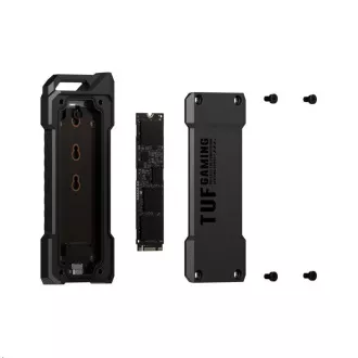 ASUS TUF GAMING A2 SSD NVME Gehäuse, USB3.2 Gen 2X1, M.2 NVMe SSD Metallgehäuse, schwarz