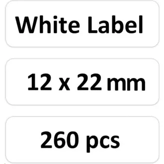 Niimbot Etiketten RP 12x22mm 260 Stück Weiß für D11 und D110