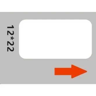 Niimbot Etiketten RP 12x22mm 260 Stück Weiß für D11 und D110