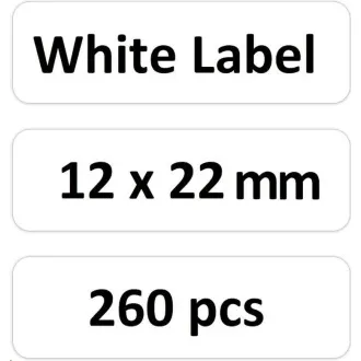Niimbot Etiketten RP 12x22mm 260 Stück Weiß für D11 und D110