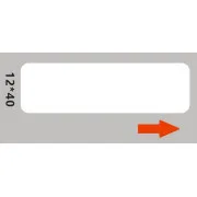 Niimbot Etiketten RP 12x40mm 160 Stück Weiß für D11 und D110