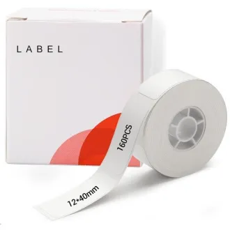 Niimbot Etiketten RP 12x40mm 160 Stück Weiß für D11 und D110 Niimbot Etiketten RP 12x40mm 160 Stück Weiß für D11 und D110