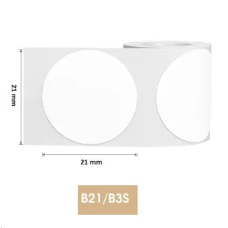 Niimbot-Etiketten R 21x21mm 300Stück RundB für B21, B21S, B3S, B1