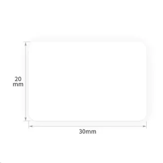 Niimbot-Etiketten R 30x20mm 320Stück Weiß für B21, B21S, B3S, B1