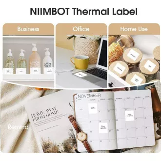 Niimbot Etiketten R 40x40mm 180 Stück Weiß für B21, B21S, B3S, B1