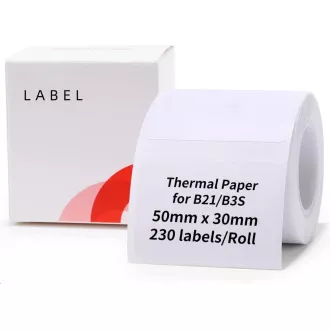 Niimbot Etiketten R 50x30mm 230 Stück Weiß für B21, B21S, B3S, B1