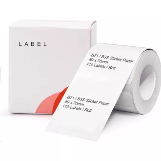 Niimbot-Etiketten R 50x70mm 110Stück Weiß für B21, B21S, B3S, B1