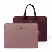 tomtoc Light-A21 Zweifarbige schlanke Laptop-Tasche, 13, 5 Zoll - Himbeere
