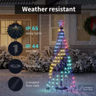 Govee RGBIC Weihnachtsbaum mit Stern 1, 8m Matter