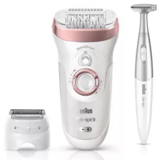 Braun Silk-épil 9-890 Rose Gold Epilierer, SensoSmart, Trocken- und Nassrasur, 2 Geschwindigkeiten, Massagesystem, Geschenk-Edition Braun Silk-épil 9-890 Rose Gold Epilierer, SensoSmart, Trocken- und Nassrasur, 2 Geschwindigkeiten, Massagesystem, Geschenk-Edition