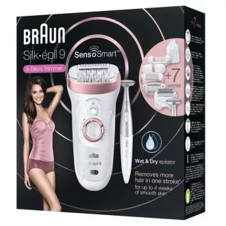 Braun Silk-épil 9-890 Rose Gold Epilierer, SensoSmart, Trocken- und Nassrasur, 2 Geschwindigkeiten, Massagesystem, Geschenk-Edition Braun Silk-épil 9-890 Rose Gold Epilierer, SensoSmart, Trocken- und Nassrasur, 2 Geschwindigkeiten, Massagesystem, Geschenk-Edition