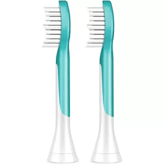 Philips HX6042/33 Sonicare für Kinder, Ersatzköpfe, für Kinder, Standardgröße, 2 Stück, aufsteckbar, aqua Philips HX6042/33 Sonicare für Kinder, Ersatzköpfe, für Kinder, Standardgröße, 2 Stück, aufsteckbar, aqua