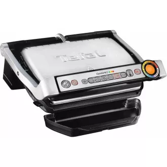 Tefal GC712D34 Elektrogrill OptiGrill Inox, 2000 W, 6 Programme, Thermostat, Saftschale, silber/schwarz Tefal GC712D34 Elektrogrill OptiGrill Inox, 2000 W, 6 Programme, Thermostat, Saftschale, silber/schwarz