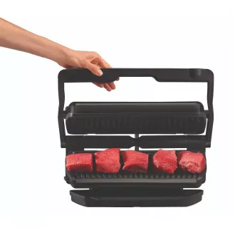 Tefal GC722834 Optigrill XL, Kontaktgrill, 2000 W, 9 Grillprogramme, Saftschale, Sensorautomatik, schwarz Tefal GC722834 Optigrill XL, Kontaktgrill, 2000 W, 9 Grillprogramme, Saftschale, Sensorautomatik, schwarz