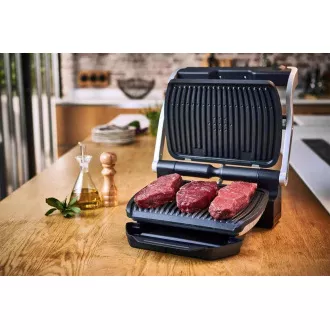 Tefal Optigrill GC712834 Kontaktgrill, 2000 W, 6 Programme, Fortschrittsanzeige, Abtropfschale, schwarz Tefal Optigrill GC712834 Kontaktgrill, 2000 W, 6 Programme, Fortschrittsanzeige, Abtropfschale, schwarz