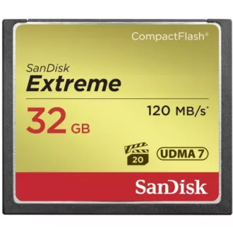 SanDisk Compact Flash 32GB Extreme (R: 120/B: 85 MB/s) UDMA7
