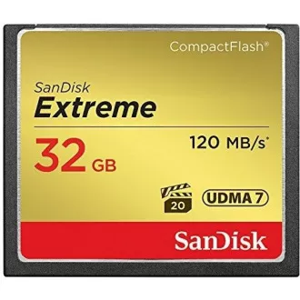 SanDisk Compact Flash 32GB Extreme (R: 120/B: 85 MB/s) UDMA7