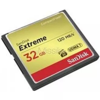 SanDisk Compact Flash 32GB Extreme (R: 120/B: 85 MB/s) UDMA7