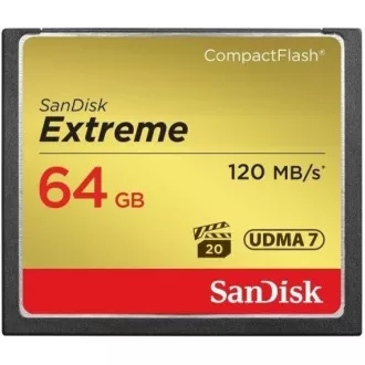 SanDisk Compact Flash 64GB Extreme (R: 120/B: 85 MB/s) UDMA7