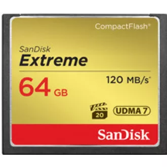 SanDisk Compact Flash 64GB Extreme (R: 120/B: 85 MB/s) UDMA7