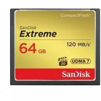 SanDisk Compact Flash 64GB Extreme (R: 120/B: 85 MB/s) UDMA7