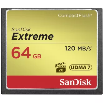 SanDisk Compact Flash 64GB Extreme (R: 120/B: 85 MB/s) UDMA7