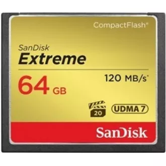 SanDisk Compact Flash 64GB Extreme (R: 120/B: 85 MB/s) UDMA7