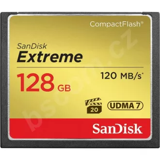SanDisk Compact Flash-Karte 128GB Extreme (R:120/W:85 MB/s UDMA7)