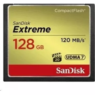 SanDisk Compact Flash-Karte 128GB Extreme (R:120/W:85 MB/s UDMA7)