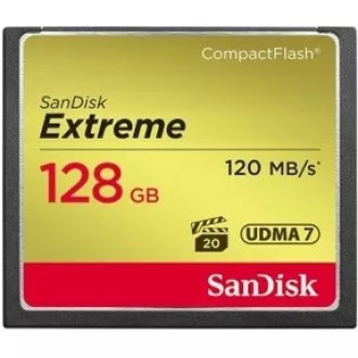 SanDisk Compact Flash-Karte 128GB Extreme (R:120/W:85 MB/s UDMA7)