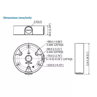 Dahua PFA136, Zusatzkragen für Kameras