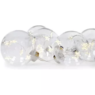 Solight Set aus LED Weihnachtskugeln mit Sternen, Größe 8cm, 6St., 30LED, Timer, Tester, 3xAA Solight Set aus LED Weihnachtskugeln mit Sternen, Größe 8cm, 6St., 30LED, Timer, Tester, 3xAA